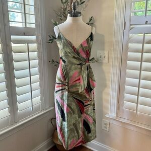New w/o tags Jason Wu topical linen tie dress size 2